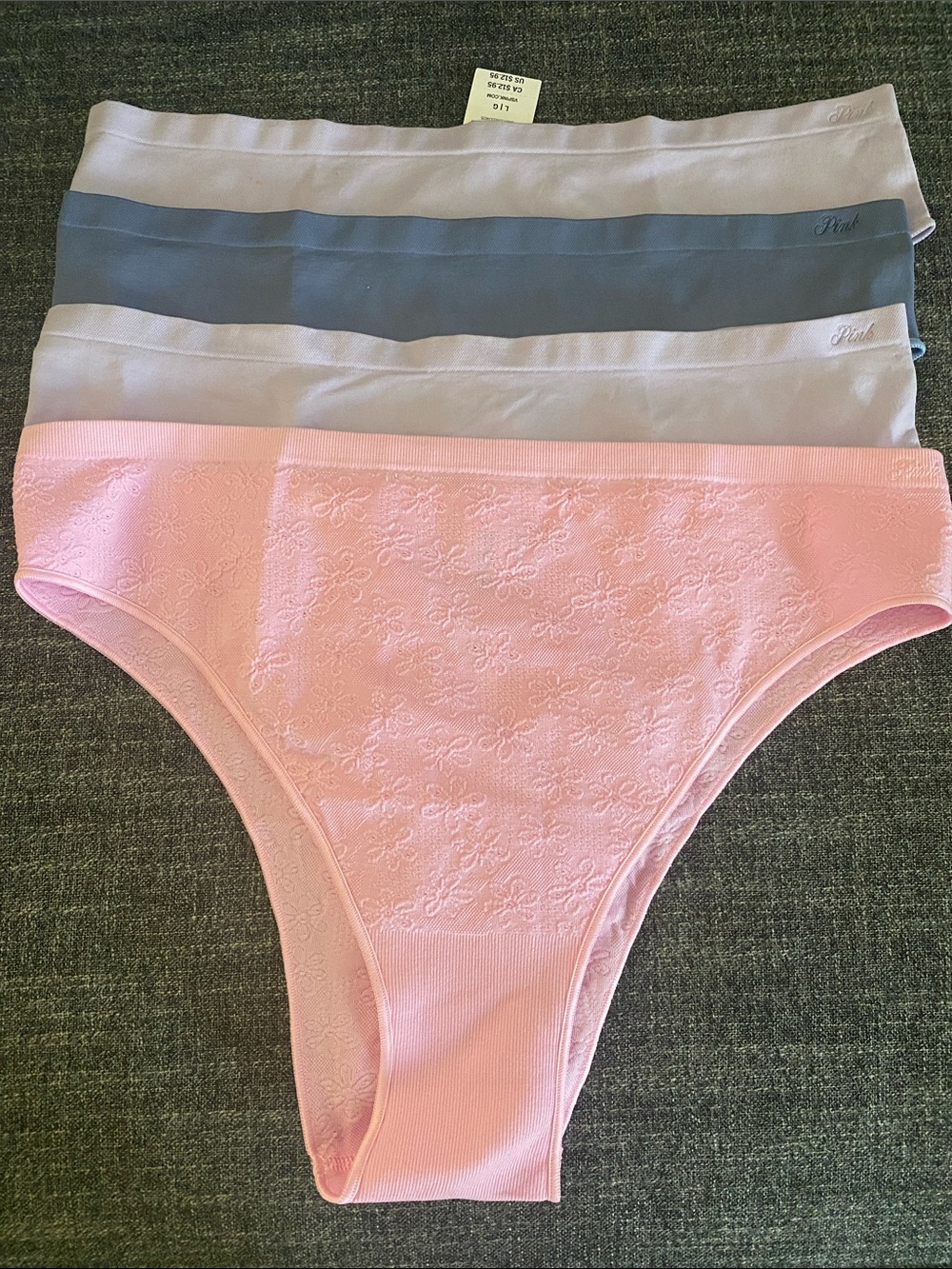 NWT PINK Victoria's Secret Brazilian Cut Panties pink purple blue Large